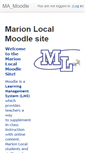 Mobile Screenshot of moodle.marionlocal.org